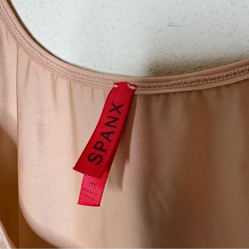 SPANX Light Tan Shapewear Bodysuit Size Medium - Picture 3 of 6